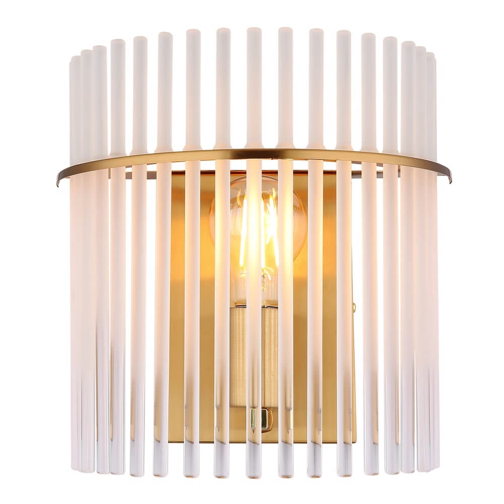Gold wall lamp Gorley with glass Globo 9007371471768