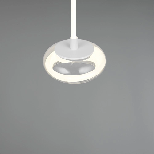 Design pendant lamp Tarsia white Ø 21.5cm Trio 4017807683349