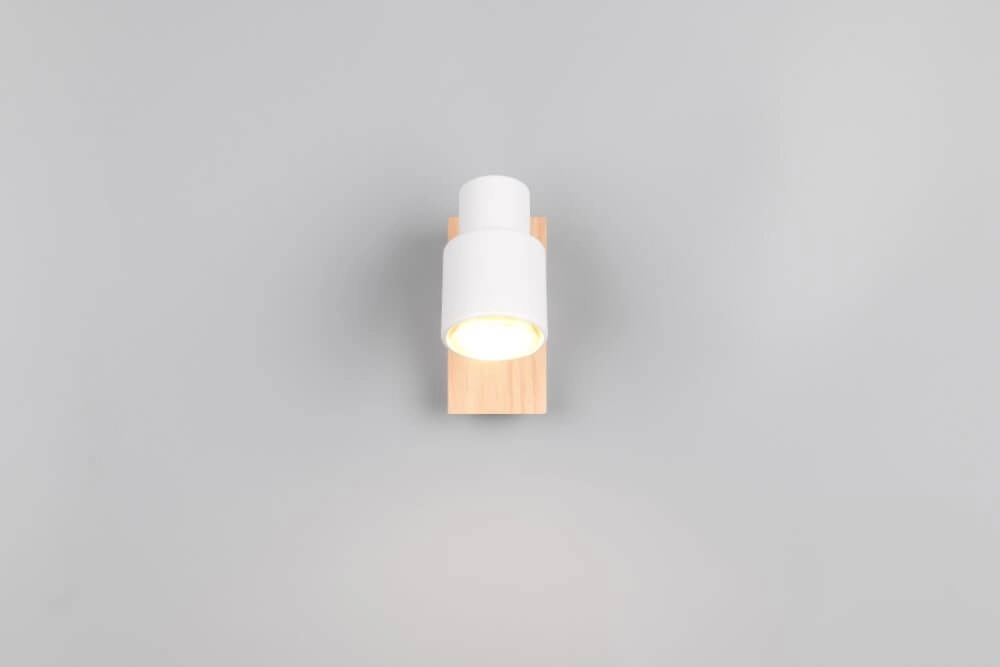 Design wall lamp Pierre white with wood Trio 4017807638141