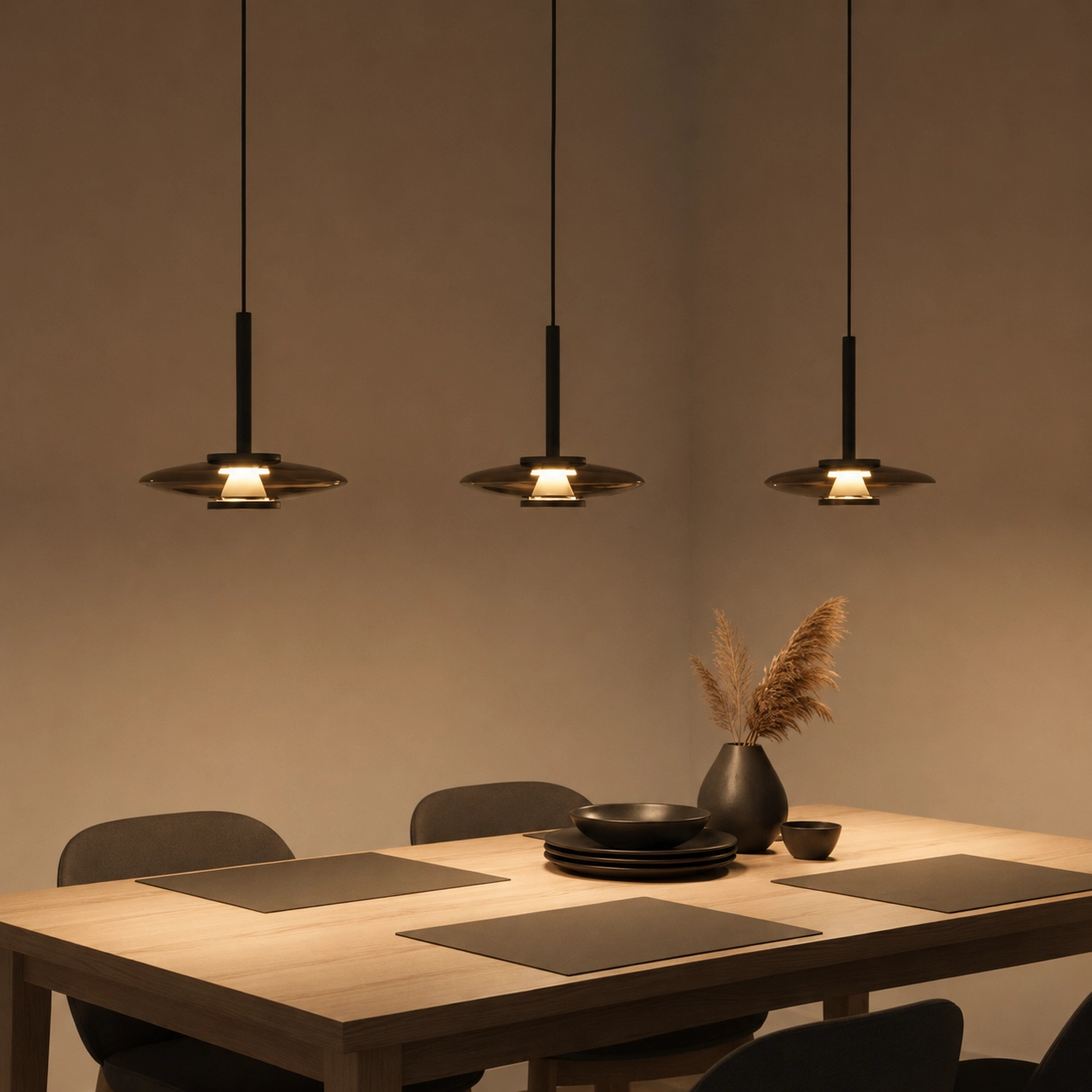 Led Dining Room Pendant Light Madison Black