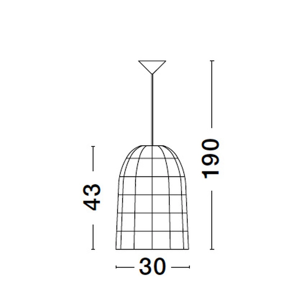 Pendant lamp Aurora rattan Ø 30cm Lyora 5212017438881