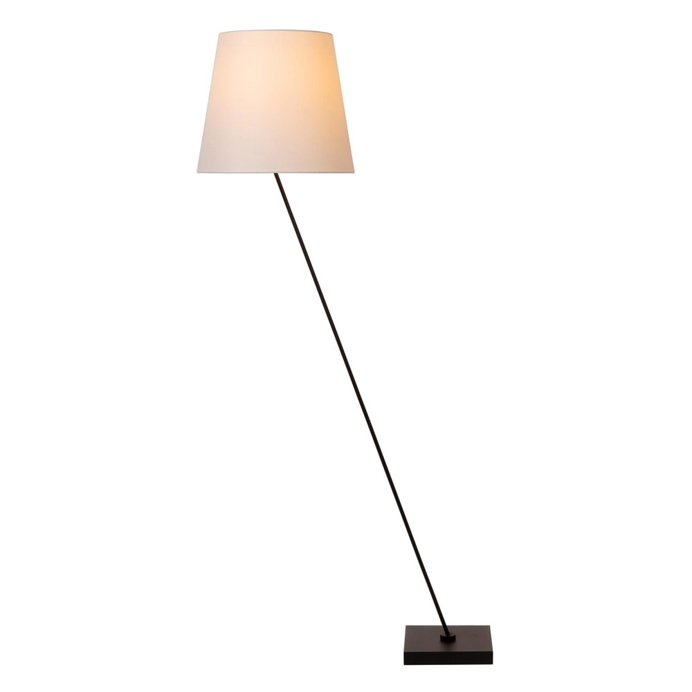 Floor lamp Pendio black with white hood Lucide 5411212194084