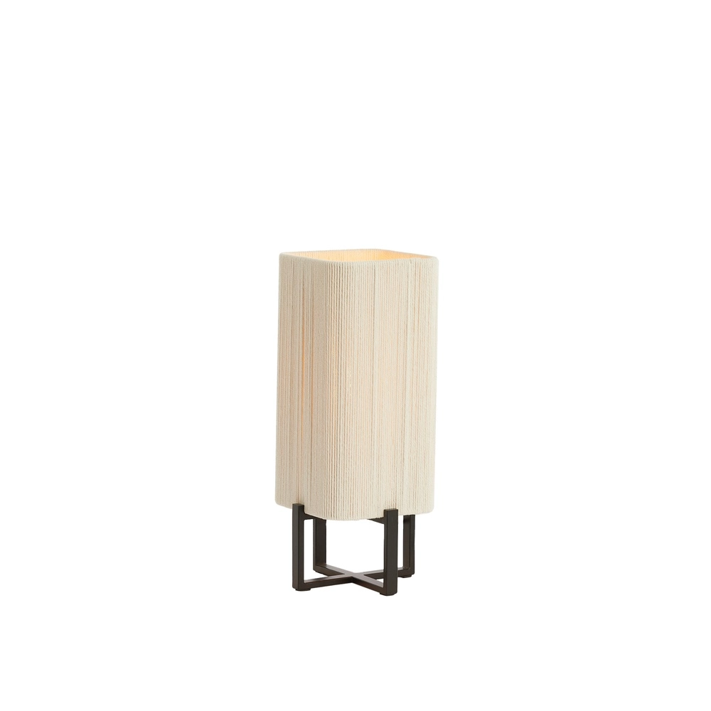 Table lamp Wyn 39cm - cream rope with black Light & Living 8717807792527