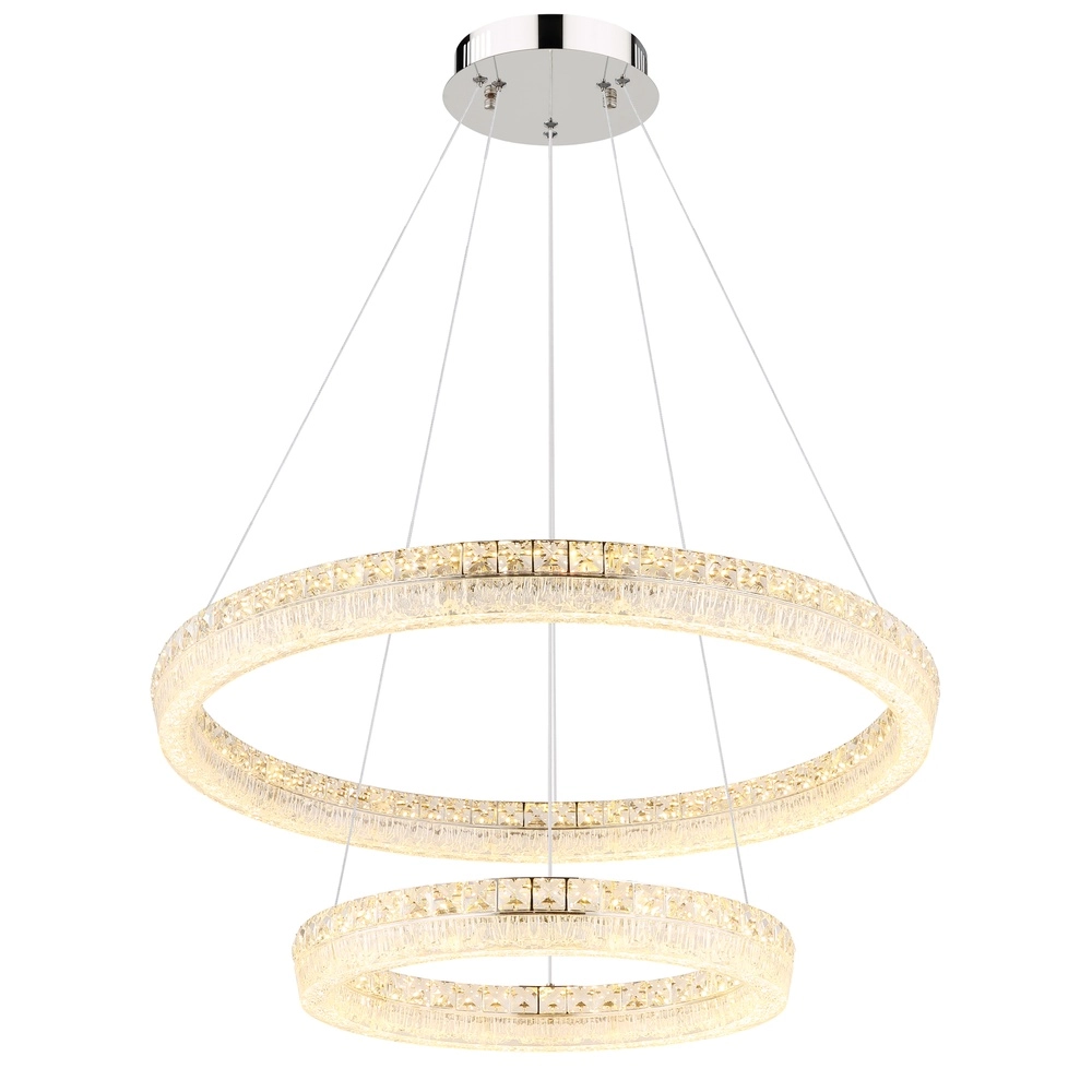 Pendant lamp Laurel chrome Ø 80cm Globo 9007371569779