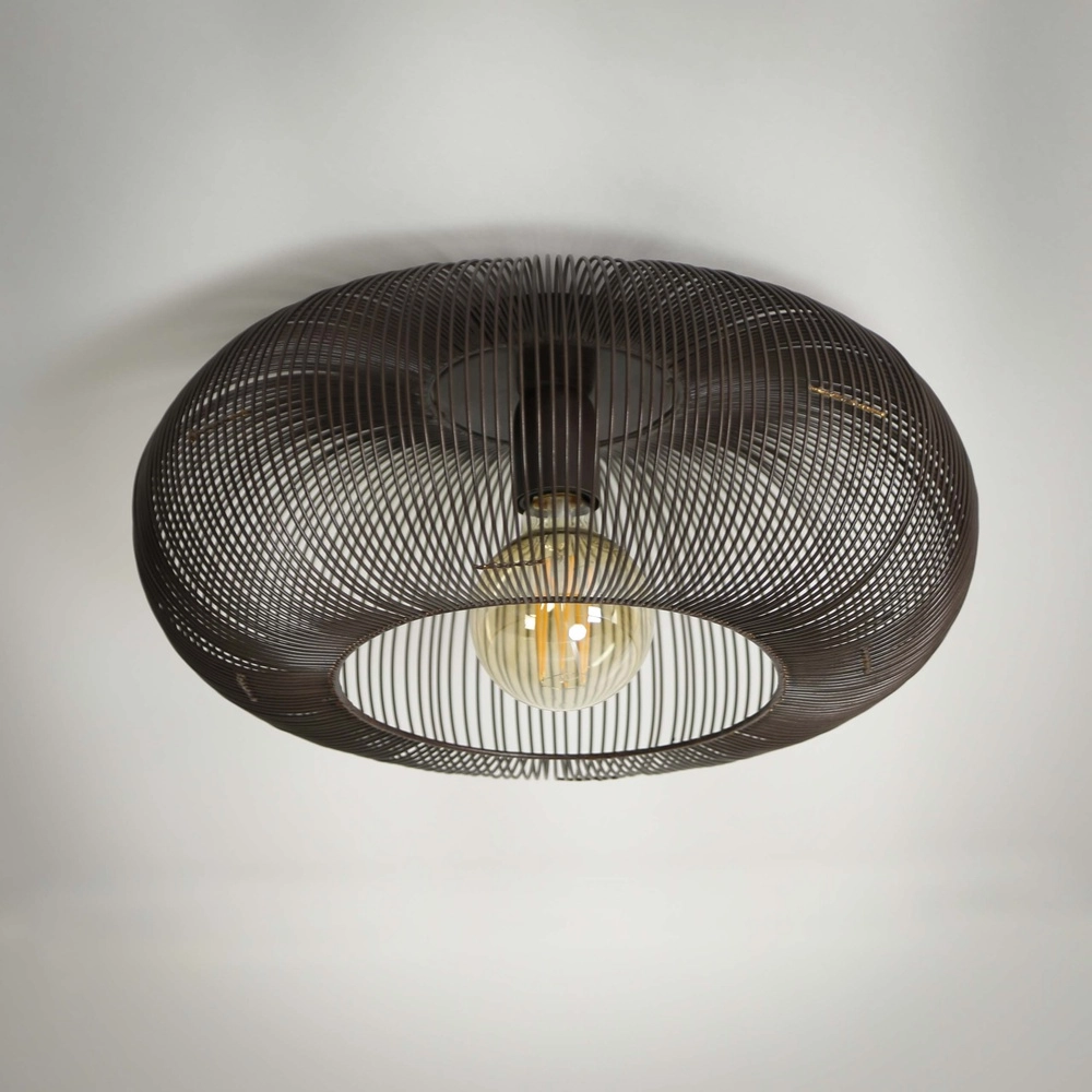 Wire ceiling lamp Copper Ø 43cm - black nickel Lyora 8716803513235