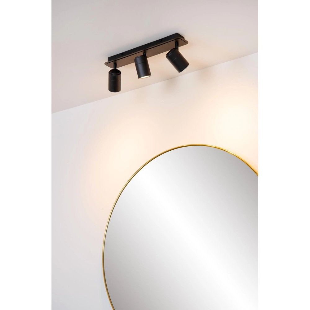 Ceiling spotlight Lennert 3-light black Lucide 5411212262691