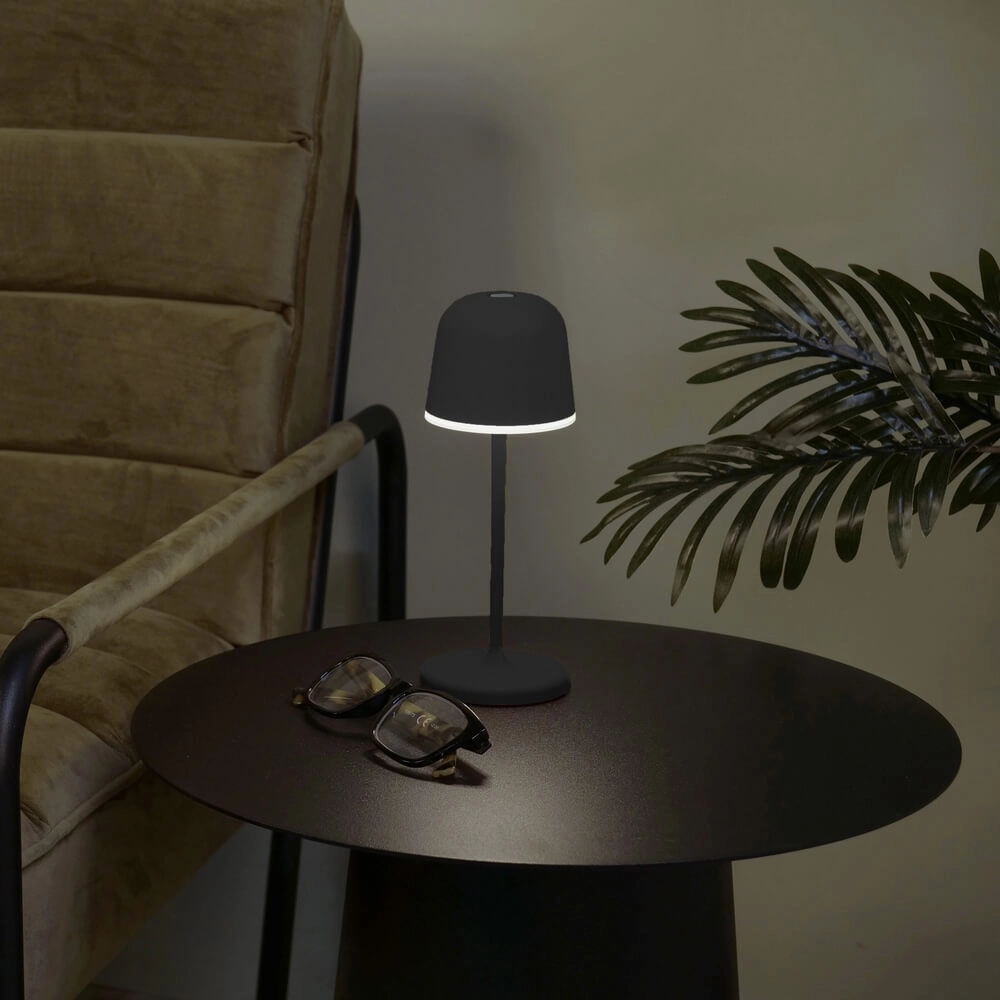 Table lamp Mannera Rechargeable Black Eglo 9008606355518