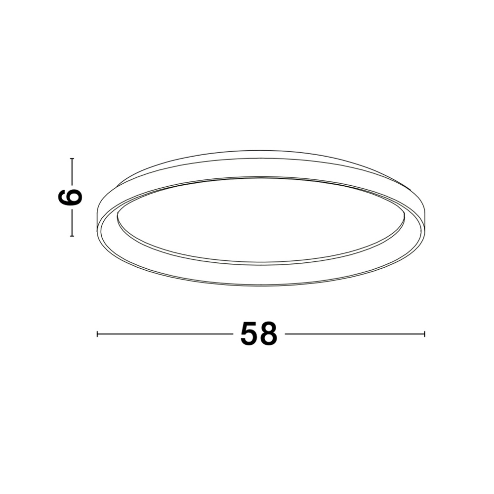 Design ceiling light Pertino Ø 58cm black Lyora 5212017446015