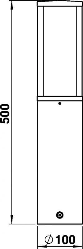 Terrace lamp Rod 50cm - gray Albert 4007235905458
