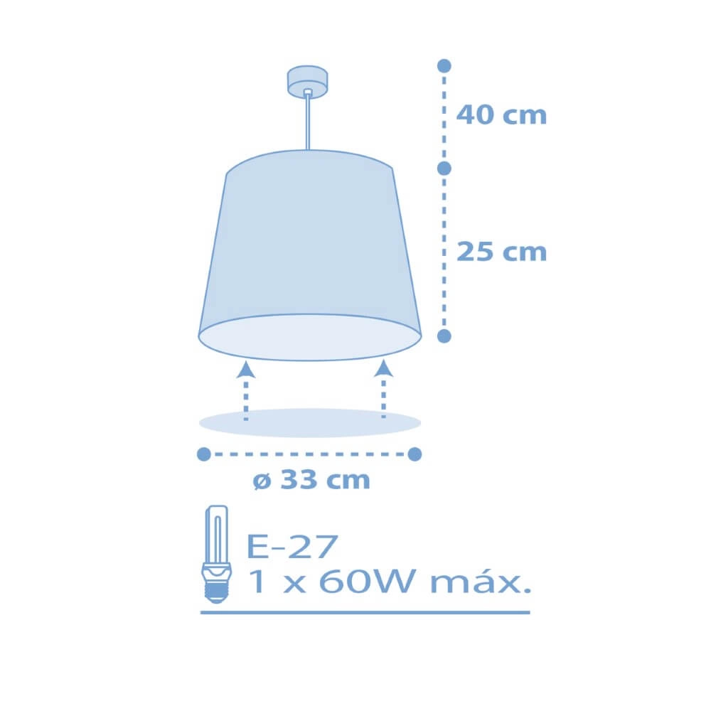Children's room pendant lamp Star Light soft blue Dalber 8420406003115