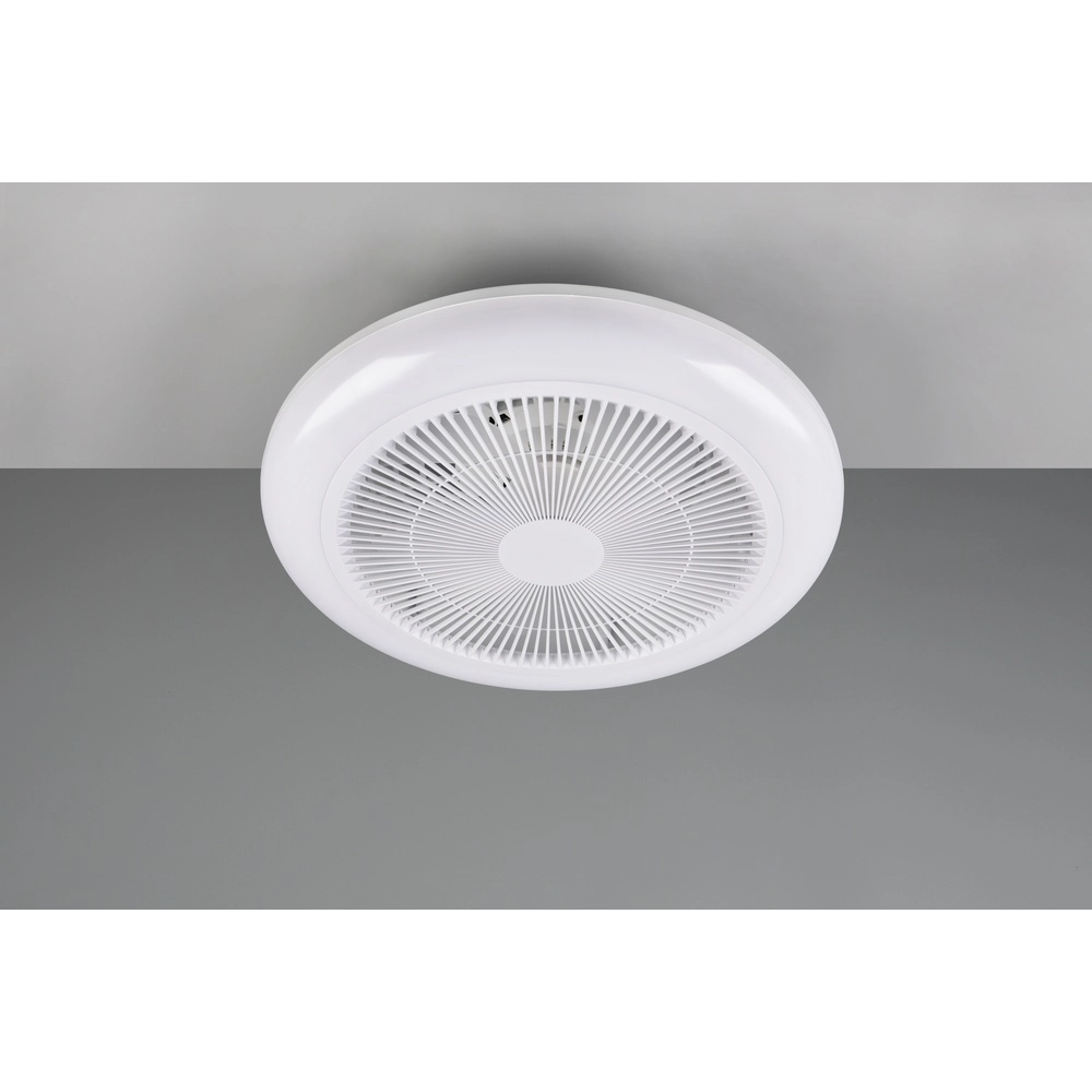 Design fan Holmsund white Ø 46cm with RGB function Trio 4017807688665