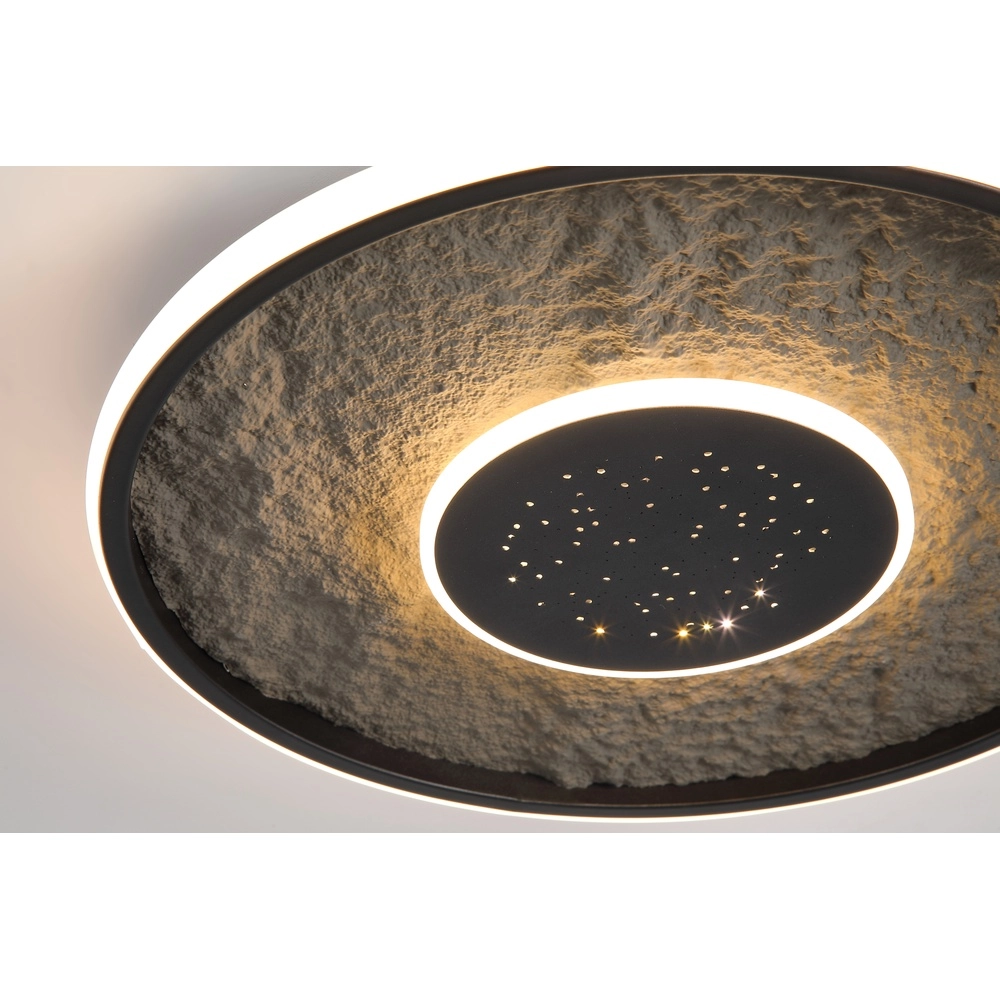 Ceiling light Lumadisc black Searchlight 5053423298009