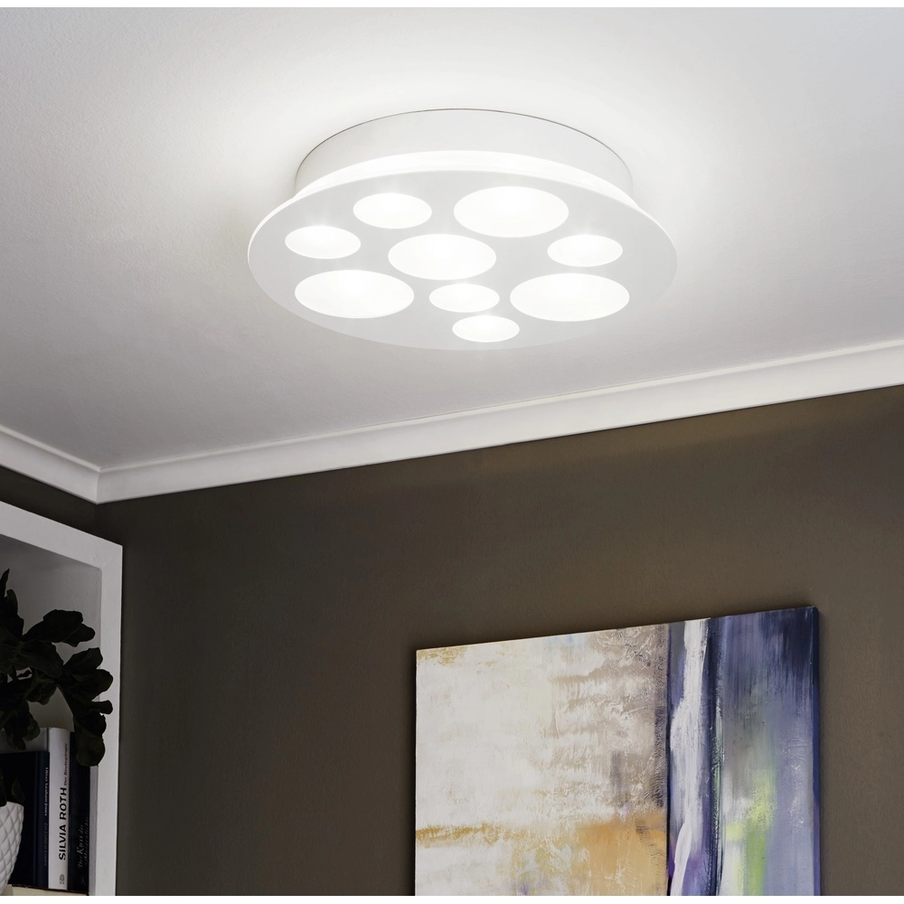 Modern ceiling lamp Pernato white Ø 38cm Eglo 9002759945886