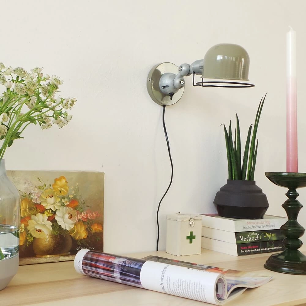 Retro wall reading lamp Davin 29cm retro green Steinhauer 8712746102062