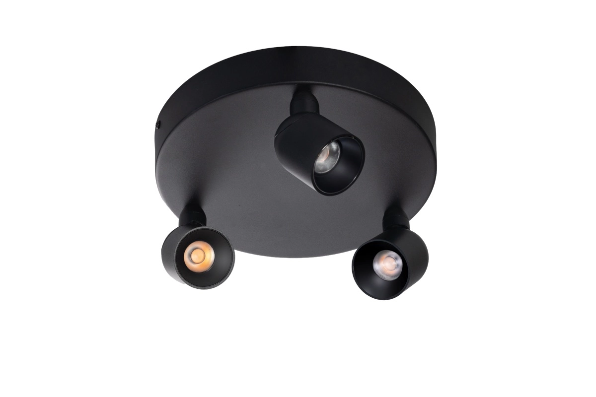 3-light palfondspot Dennis LED - Black