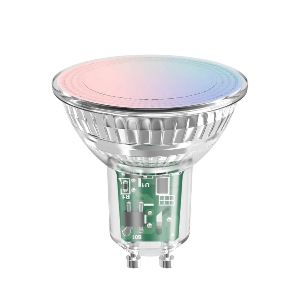 Smart LED lamp 4,9W - GU10 - Led - 345lm with RGB glass