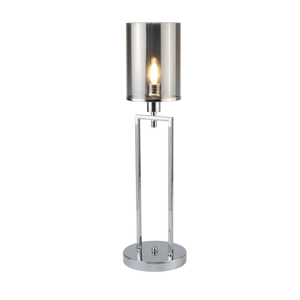 Table lamp Catalina with smoke glass
