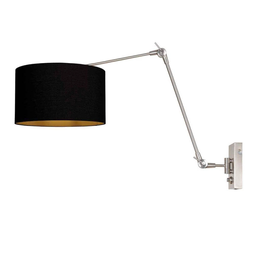 Wall lamp Prestige Chic metal with black shade