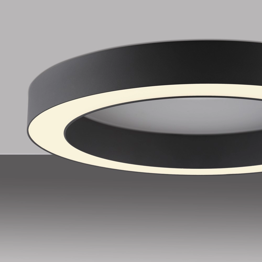 Sleek led ceiling lamp Pure Lines Round Ø 35cm - graphite Paul Neuhaus 4012248395219