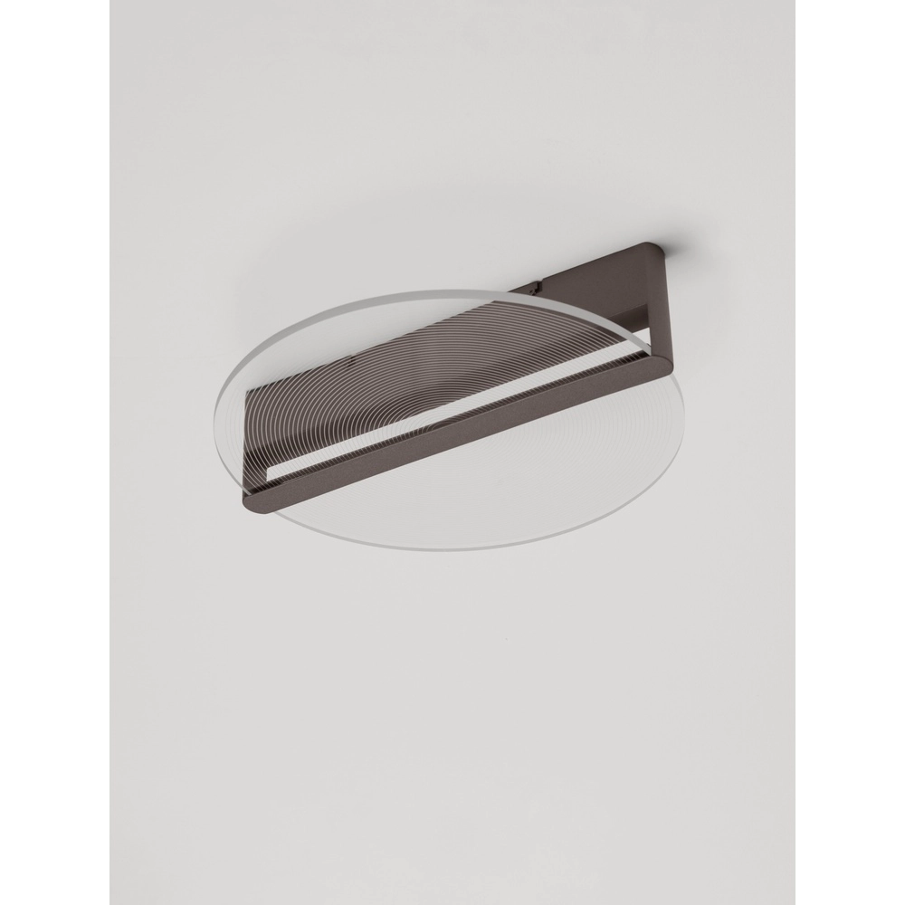 Sleek ceiling lamp Noah Ø 42cm coffee brown Lyora 5212017439390