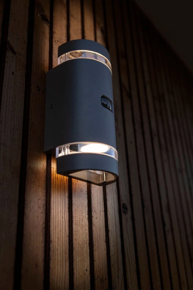 Design wall lamp Focus anthracite with sensor Lutec 6939412014968