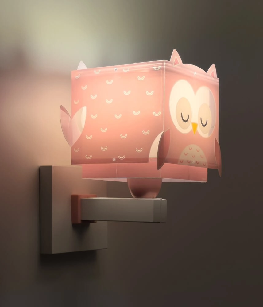 Wall night light Pink Owl Dalber 8420406644899