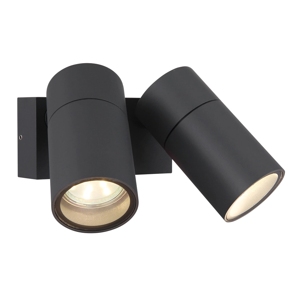 Double surface-mounted spotlight Piper anthracite