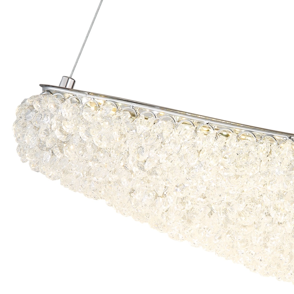 Pendant lamp Kristalla chrome Globo 9007371566785