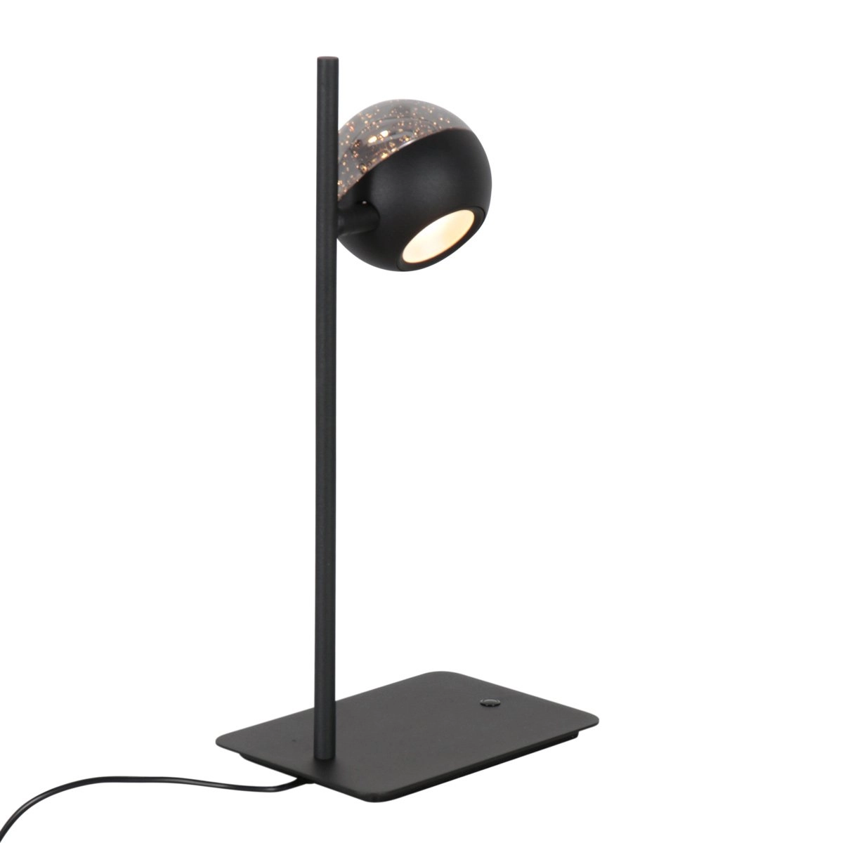 Led desk lamp Belluno black with glass - dimmable Steinhauer 8712746183962