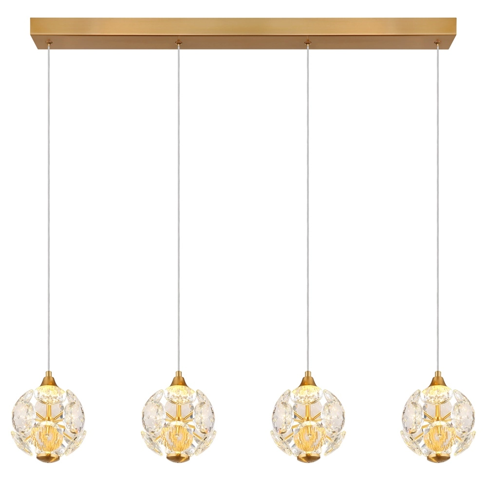 4-light pendant lamp Virina Gold Globo 9007371452620