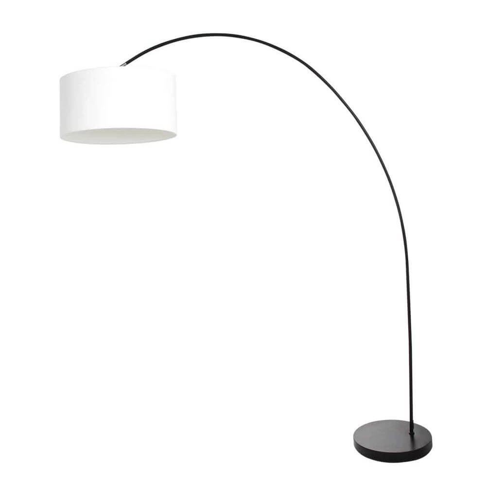 Arc lamp Solva black with white hood Steinhauer 8712746174717