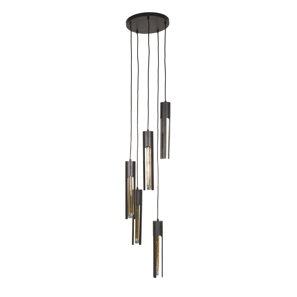 5L pendant lamp Tube black - E27 Lyora 8716803511354