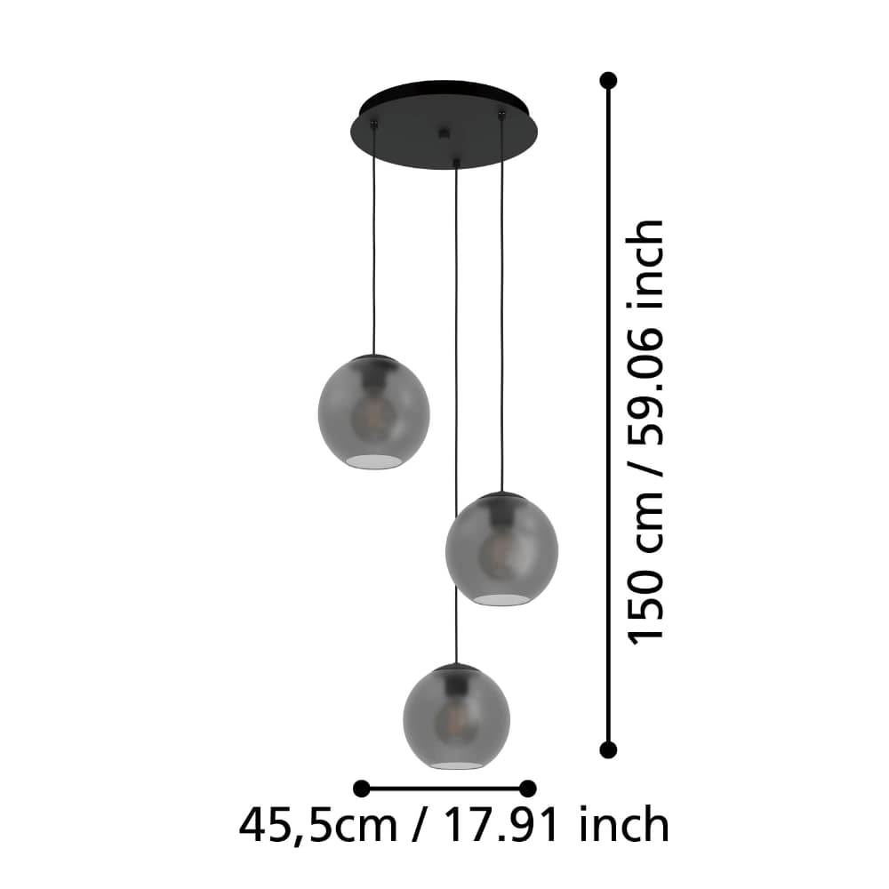 Vide hanging lamp glass Arangona Ø 46cm Stars of Light 9008606240968