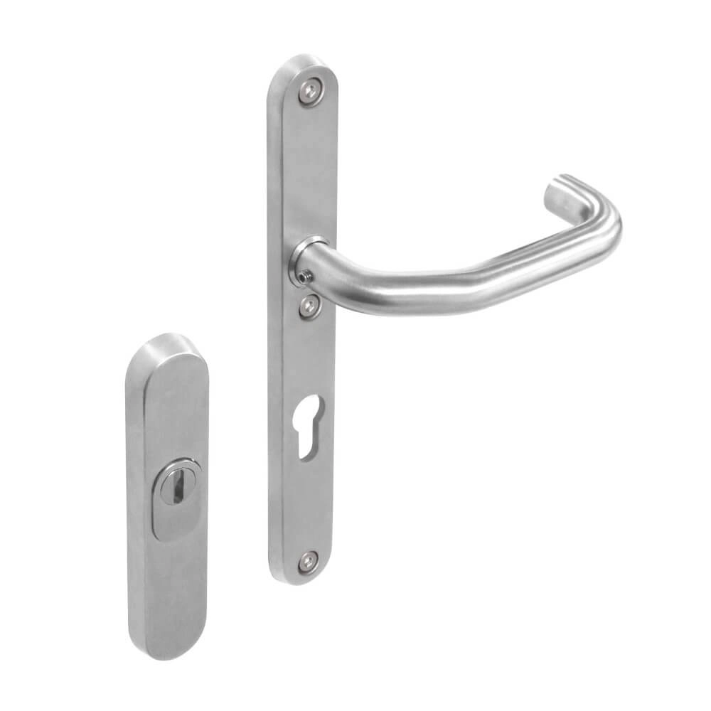 Front door fittings Vurano core pull protection narrow PC 72mm stainless steel