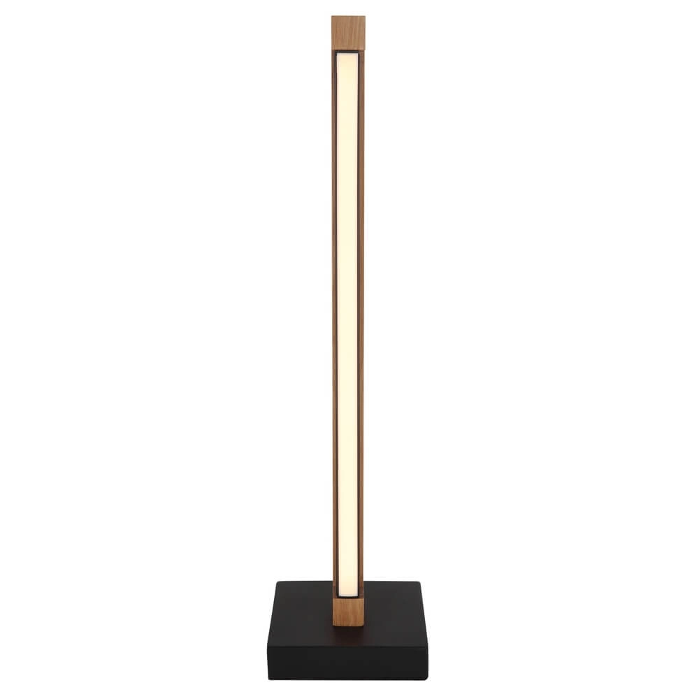 Design table lamp Starla black with wood 48cm Globo 9007371459292
