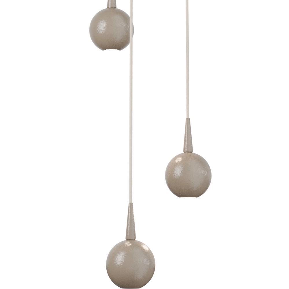 3-light pendant lamp Talana beige terra Ø 17cm DTW Masterlight 8718121390628