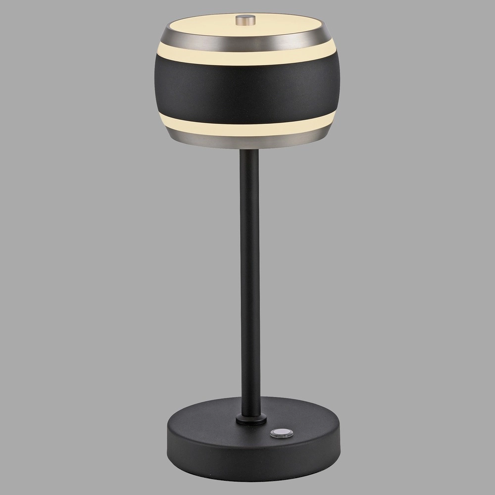 Led table lamp Pure Falling Rings black pearl