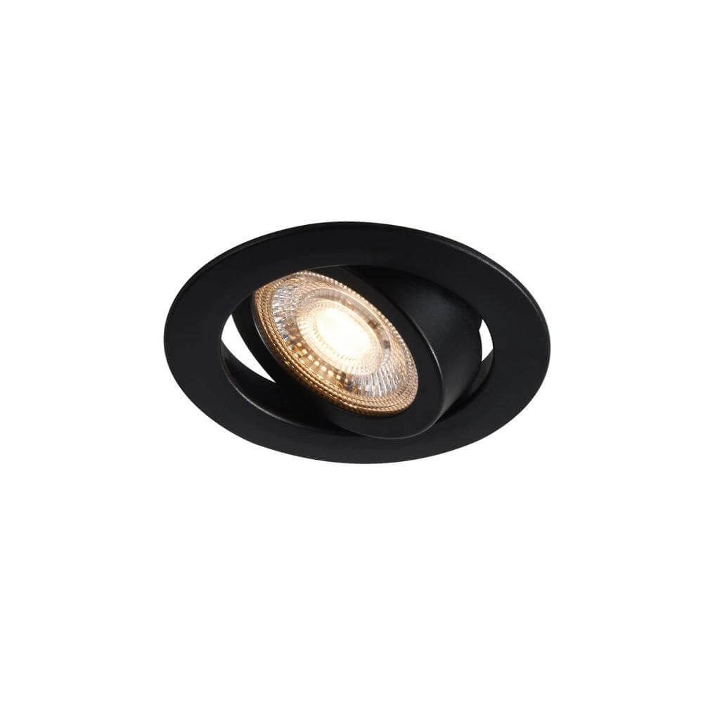 Black recessed spotlight Monolo Ø 8.2cm Nordlux 5704924023187