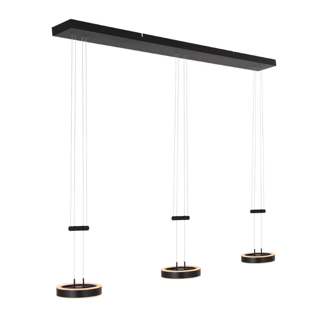Kitchen pendant light Piola black Steinhauer 8712746167337