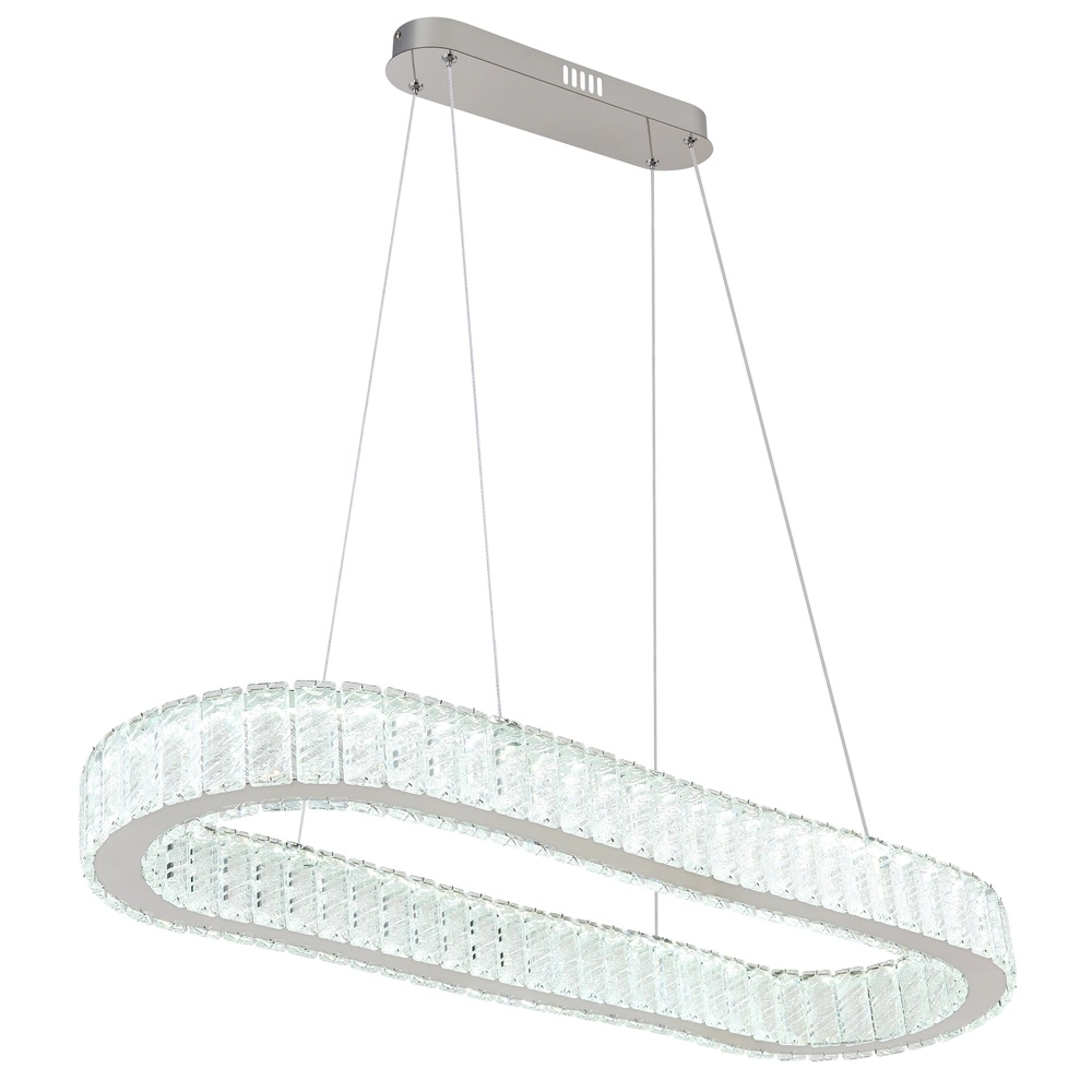 Oval pendant lamp Mucky chrome Globo 9007371445998