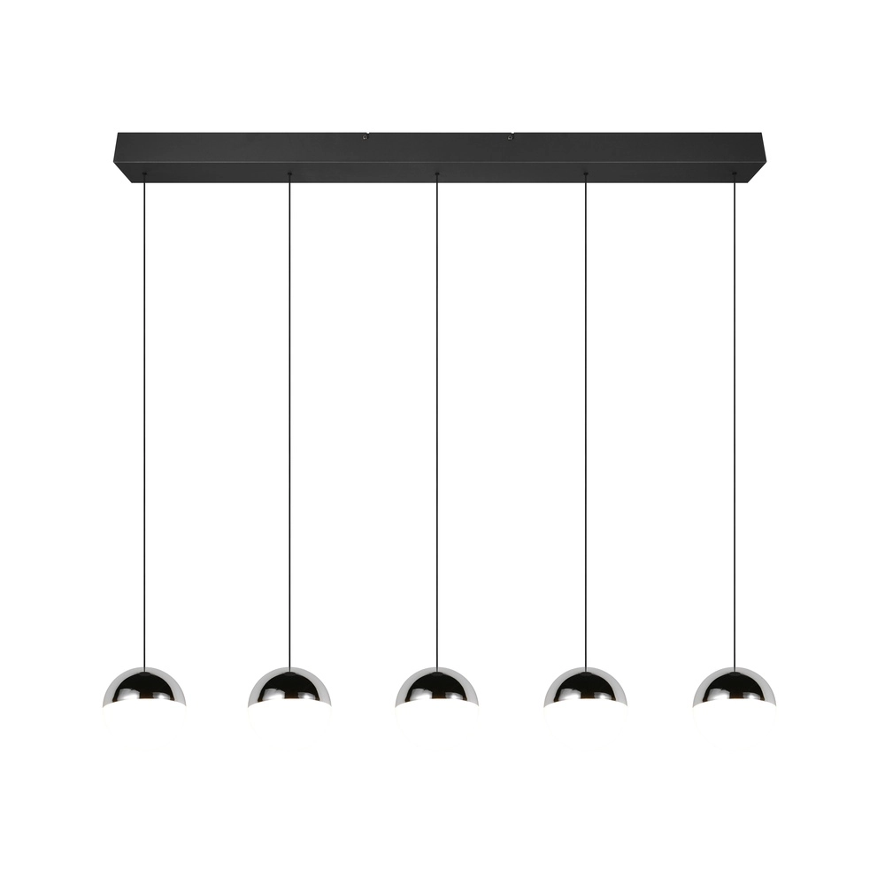 5-light pendant lamp Senta chrome Trio 4017807685855