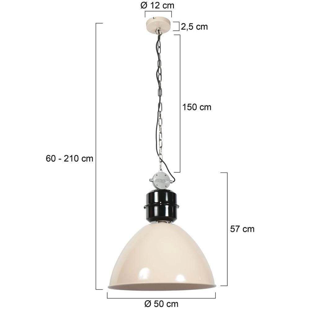 Pendant lamp Clearvoyant cream Ø 50cm Steinhauer 8712746178722