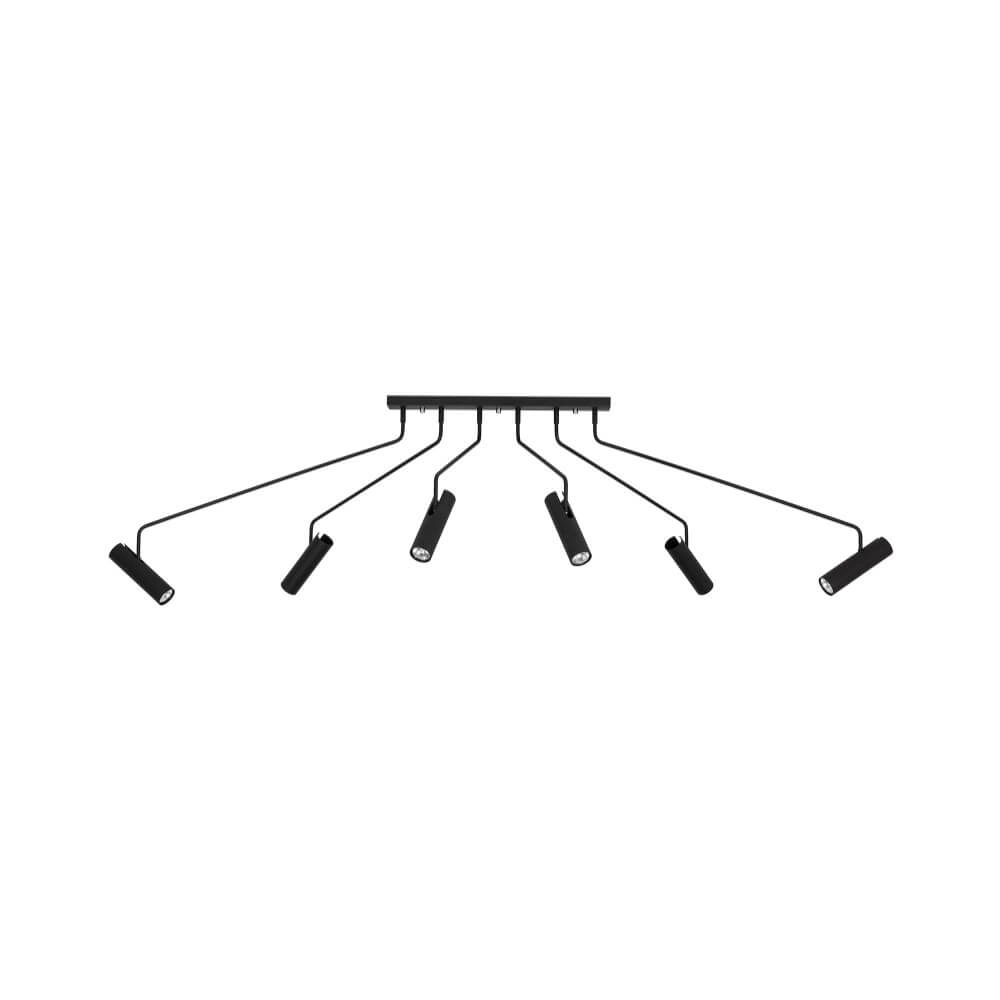 Black ceiling lamp Eye Super flexible
