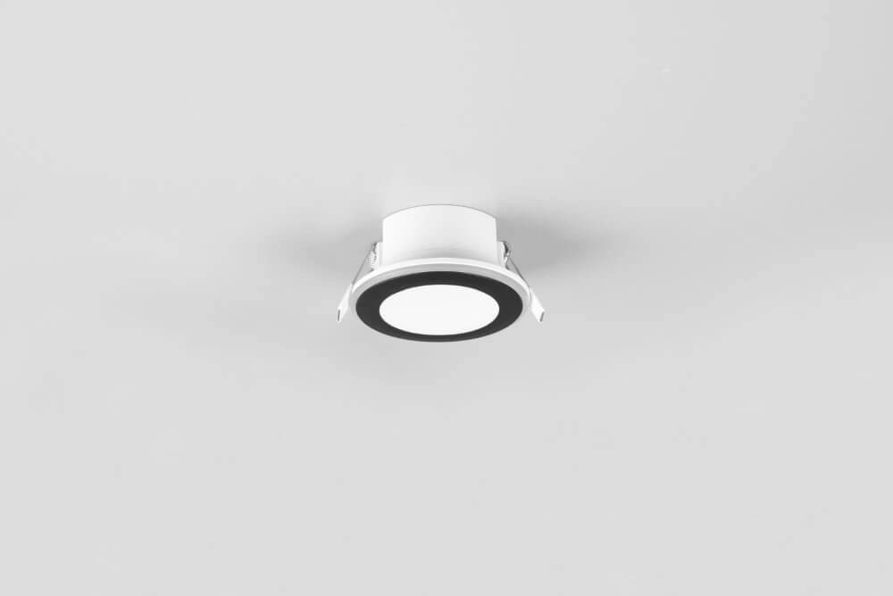 Recessed lighting Aura 8.2cm black Trio 4017807504095
