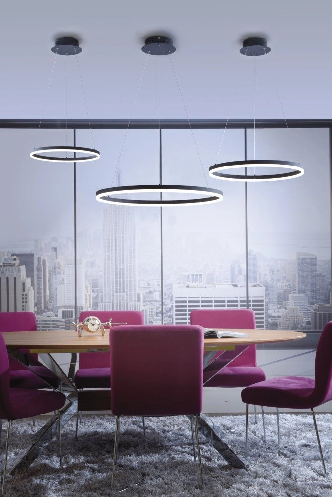 Black hanging lamp Titus Ø 40cm Paul Neuhaus 4012248305140