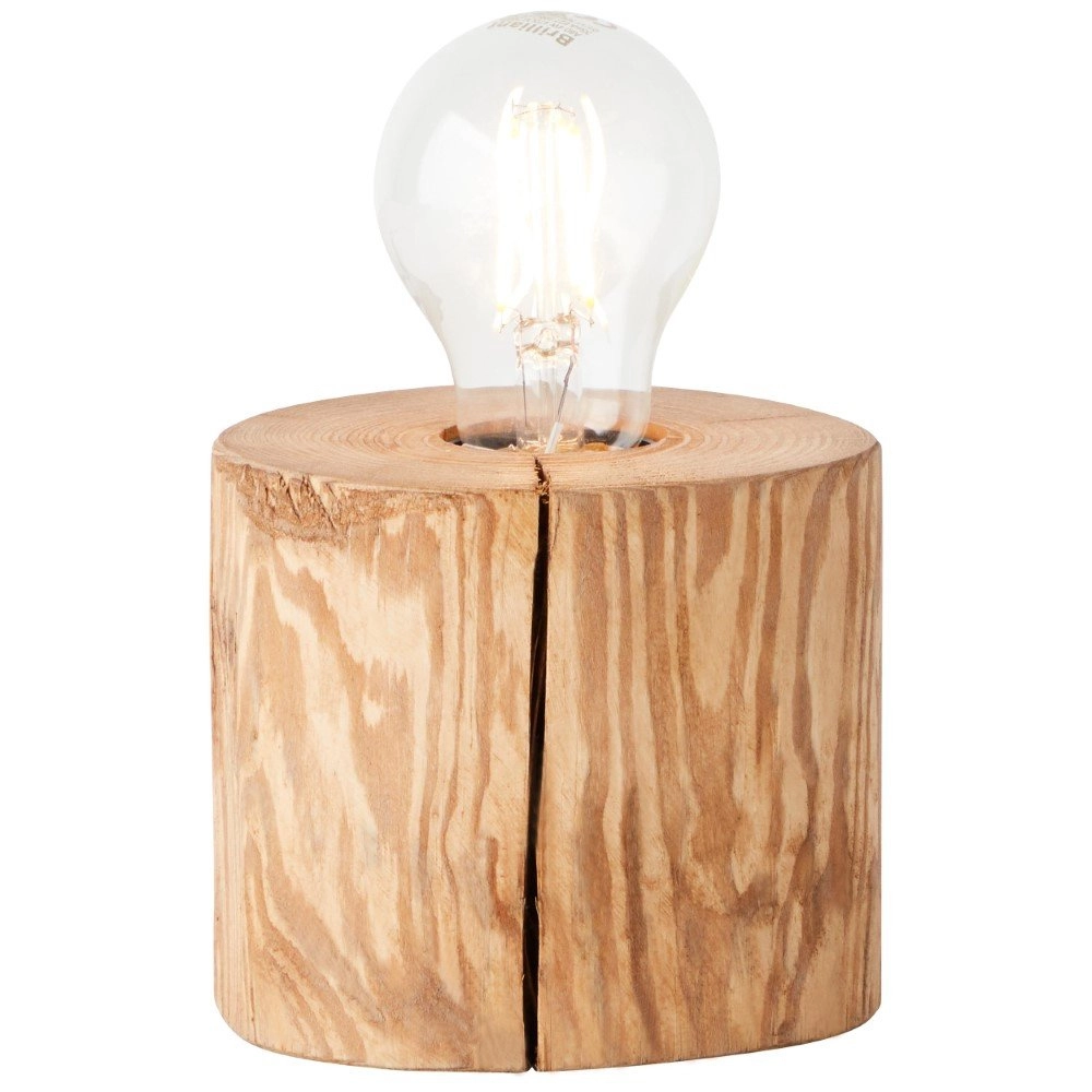 Wood table lamp Trabo 10cm wood brown Brilliant 4004353393495