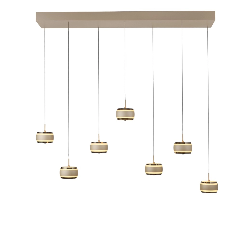 7L dining table pendant lamp Pure Falling Rings Bronce Paul Neuhaus 4012248396605