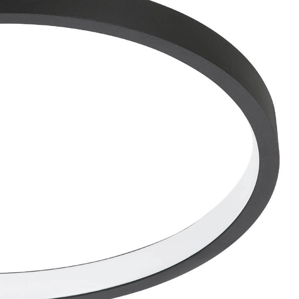 Adjustable LED ceiling lamp Gafares round - black Eglo 9008606241002