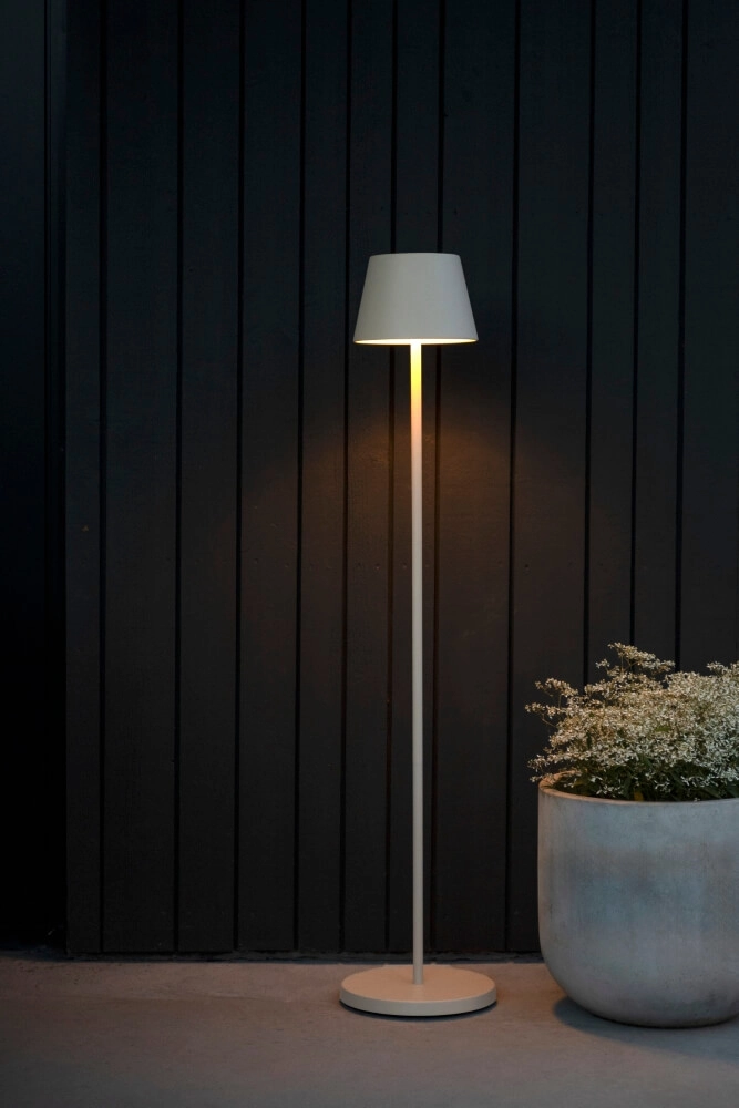 Rechargeable floor lamp Pomezia Medium sand brown KonstSmide 7318307841336
