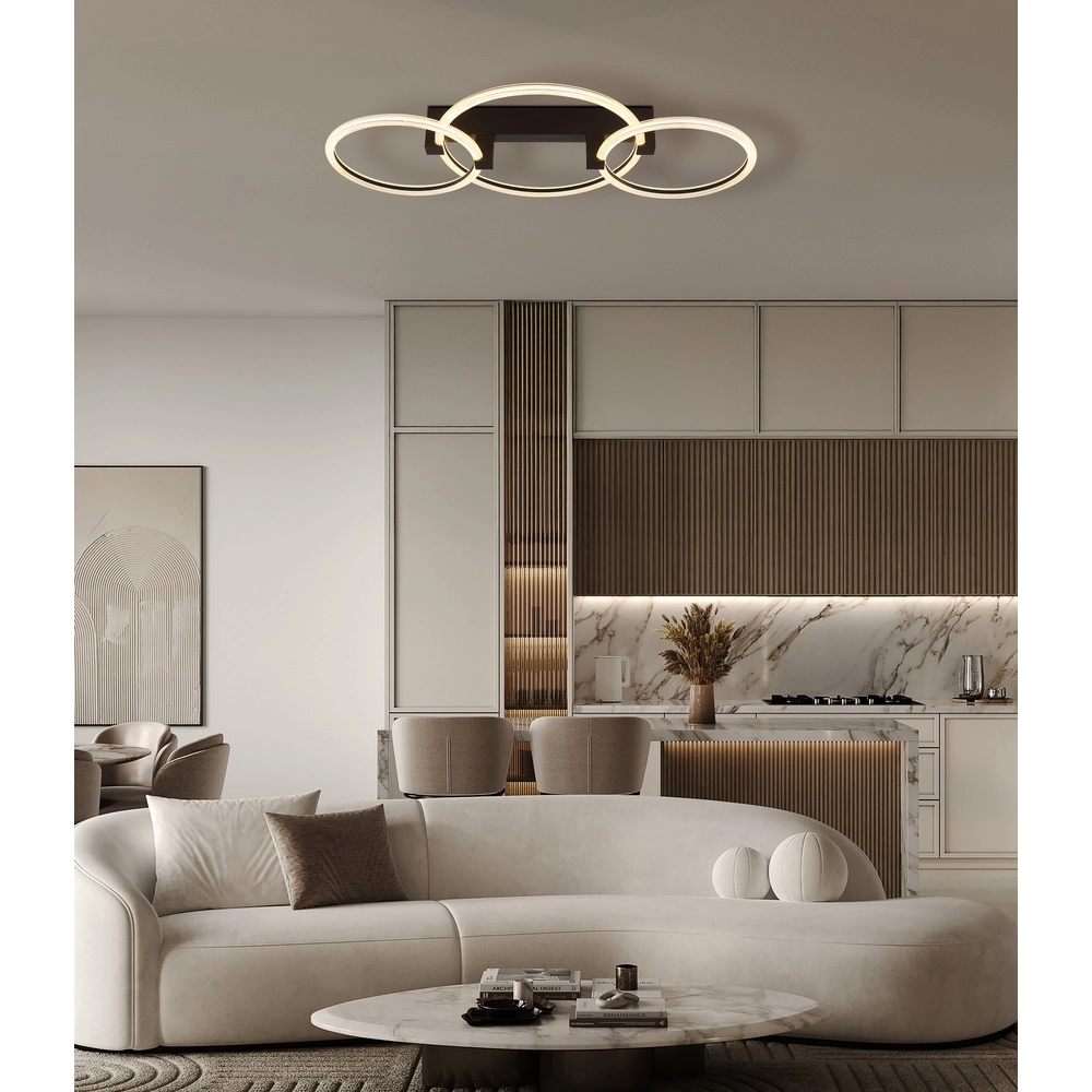 Ceiling lamp Fletcher Design black Globo 9007371592289